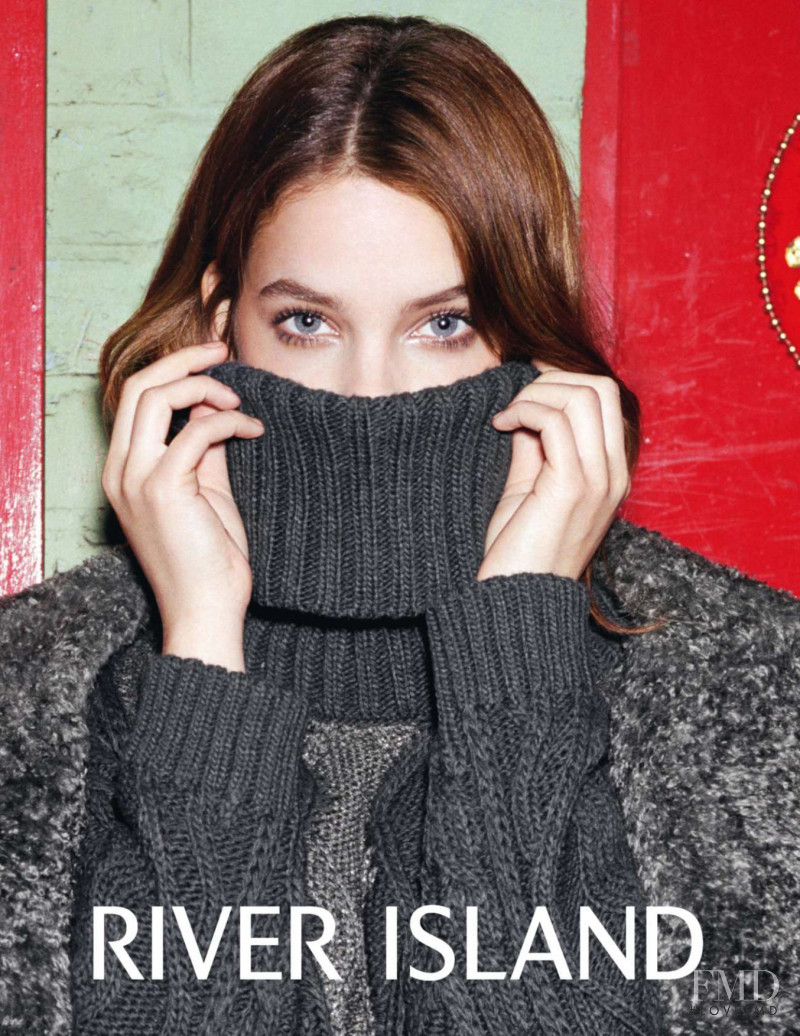 Barbara Palvin featured in  the River Island advertisement for Autumn/Winter 2013