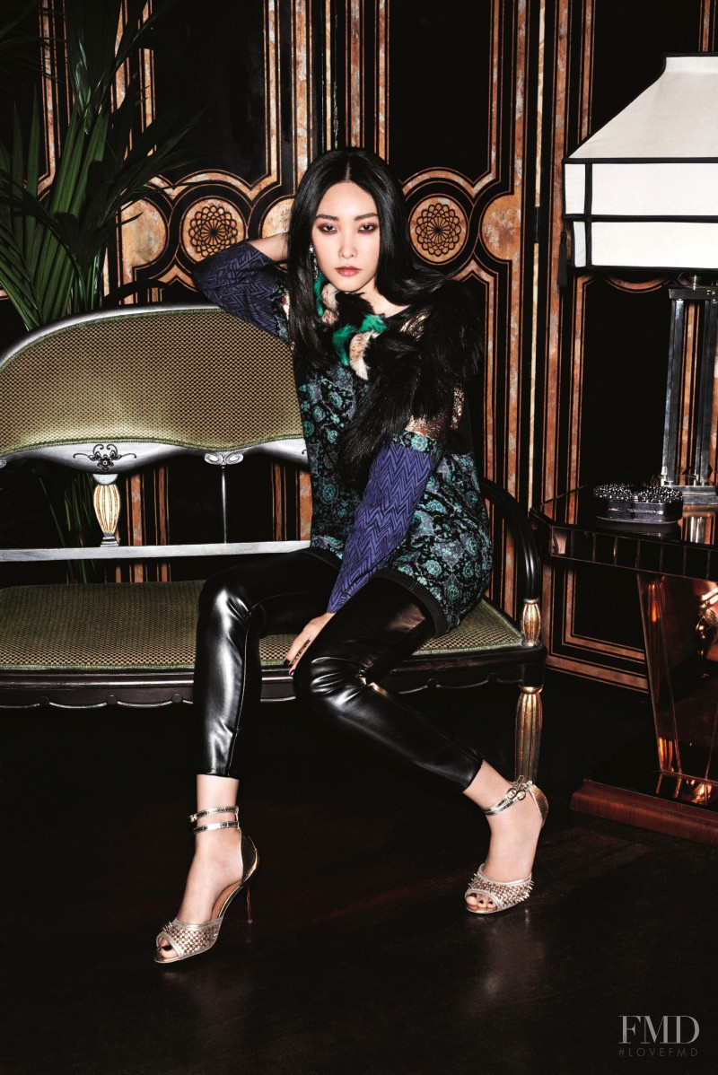 Ji Young Kwak featured in  the River Island advertisement for Autumn/Winter 2013