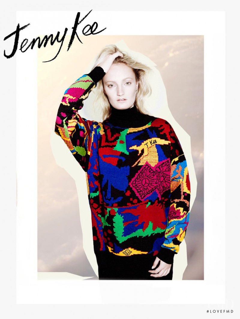 Talisa Quirk featured in  the Jenny Kee A New Beginning lookbook for Autumn/Winter 2015