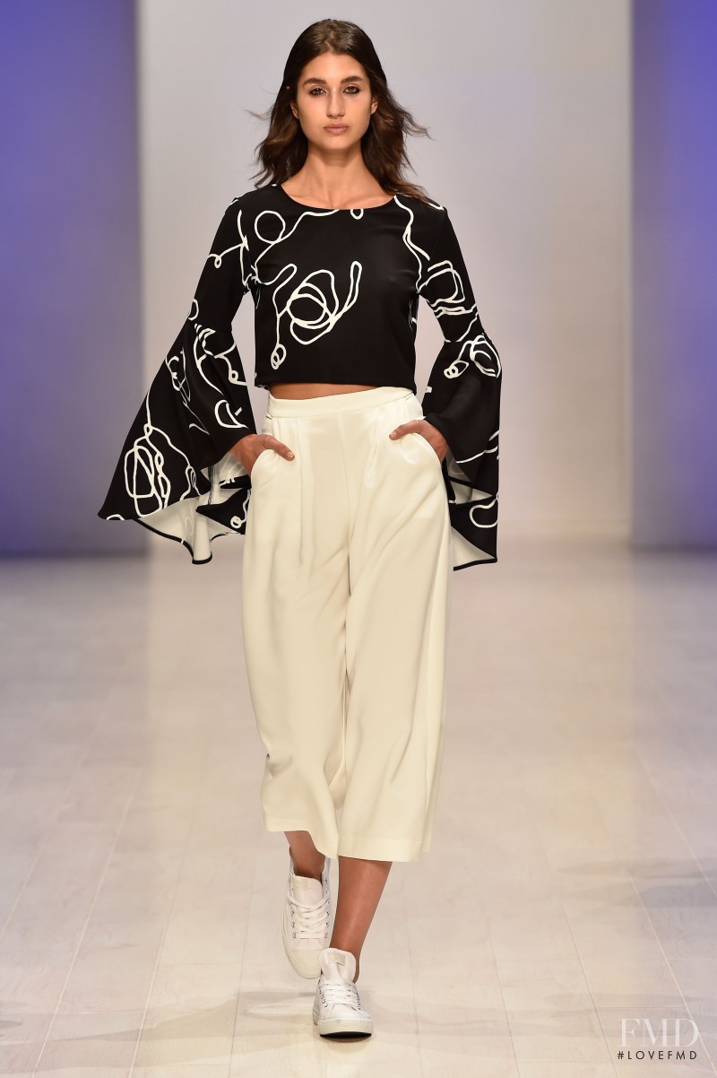 Roberta Pecoraro featured in  the Black by Geng fashion show for Spring/Summer 2015