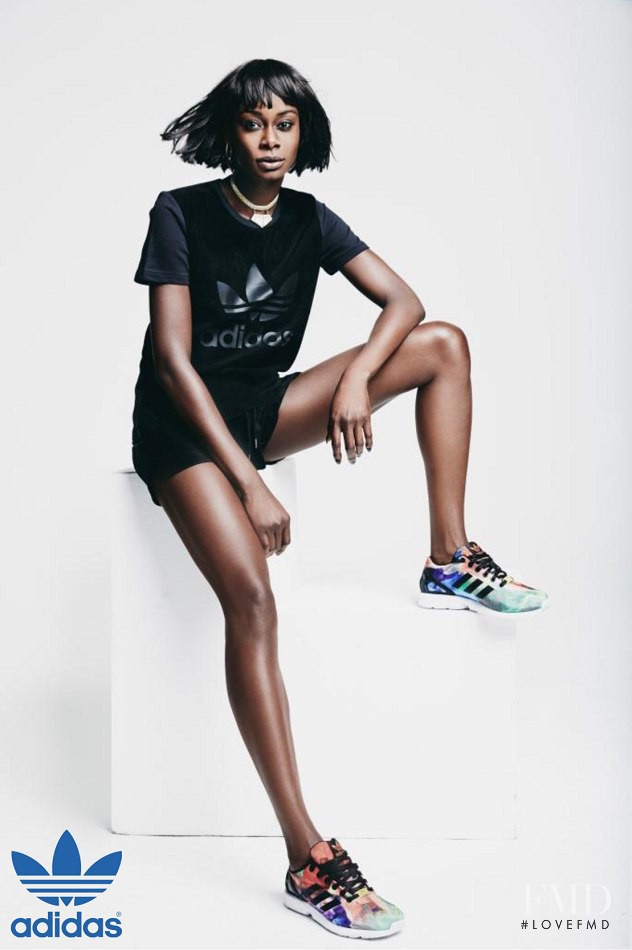 Aminat Ayinde featured in  the Adidas Originals advertisement for Spring/Summer 2014