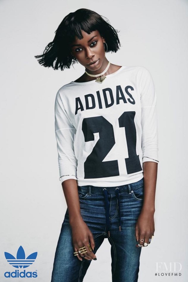 Aminat Ayinde featured in  the Adidas Originals advertisement for Spring/Summer 2014