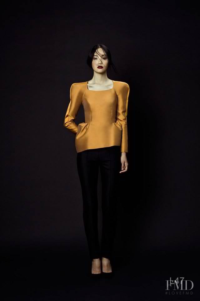Ji Young Kwak featured in  the Phuong My lookbook for Autumn/Winter 2013
