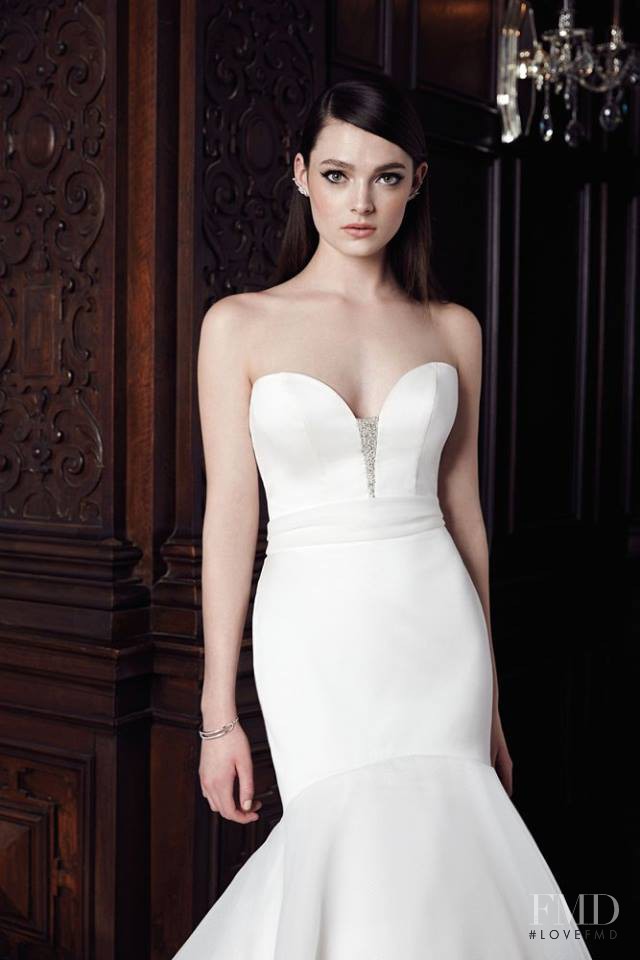 Kristen Murphy featured in  the Mikaella Bridal lookbook for Autumn/Winter 2015