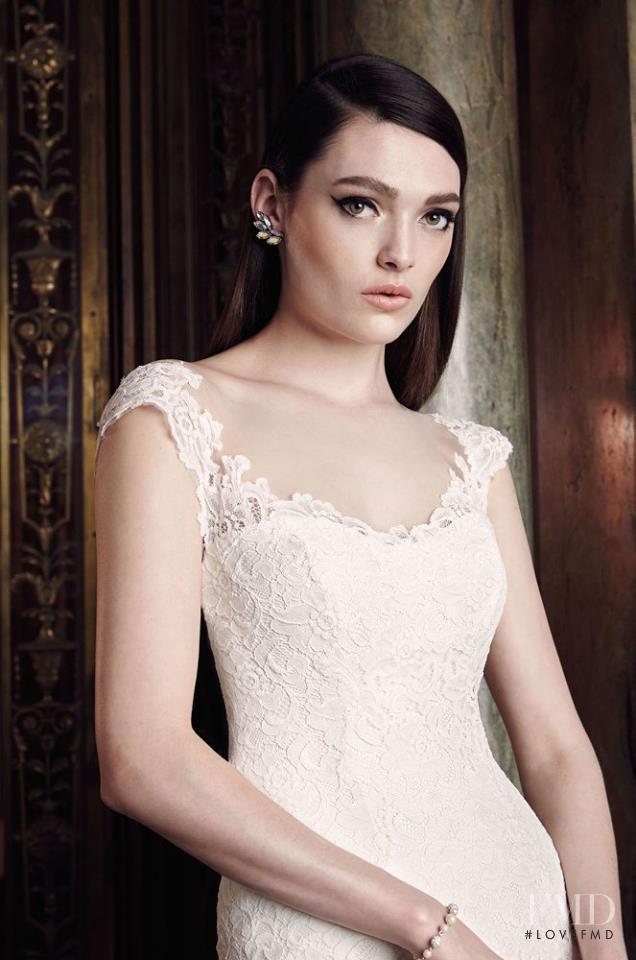 Kristen Murphy featured in  the Mikaella Bridal lookbook for Autumn/Winter 2015