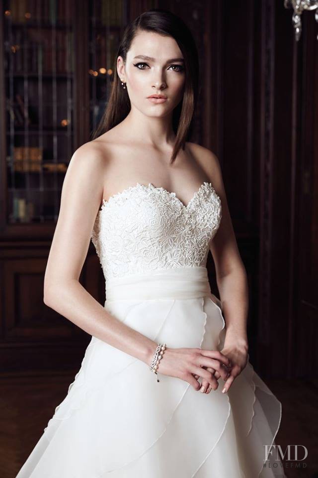 Kristen Murphy featured in  the Mikaella Bridal lookbook for Autumn/Winter 2015