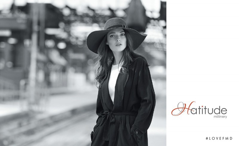 Kristen Murphy featured in  the Hatitude advertisement for Spring/Summer 2015