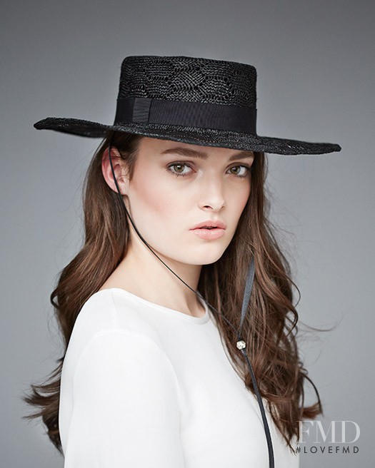 Kristen Murphy featured in  the Hatitude advertisement for Spring/Summer 2015