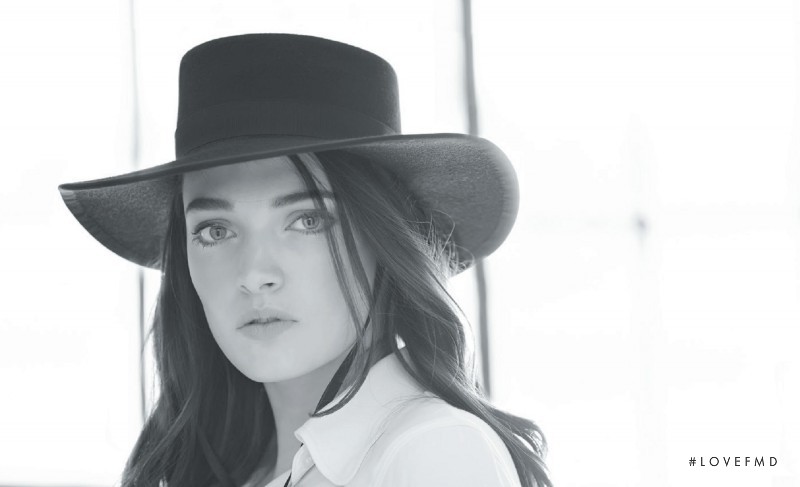 Kristen Murphy featured in  the Hatitude advertisement for Spring/Summer 2015