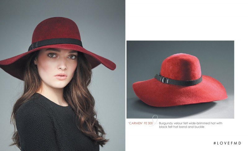 Kristen Murphy featured in  the Hatitude advertisement for Spring/Summer 2015