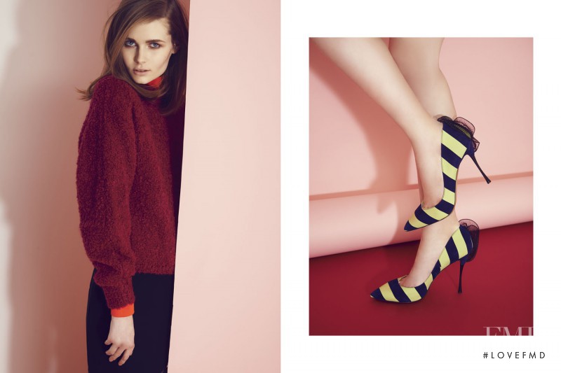 Klara Krukenberg featured in  the mytheresa.com advertisement for Autumn/Winter 2014