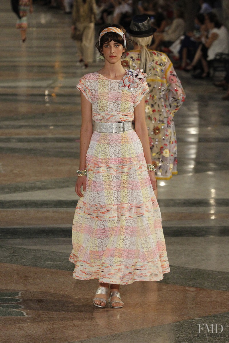 Cristina Herrmann featured in  the Chanel fashion show for Cruise 2017