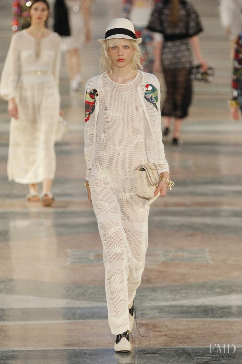 Marjan Jonkman featured in  the Chanel fashion show for Cruise 2017
