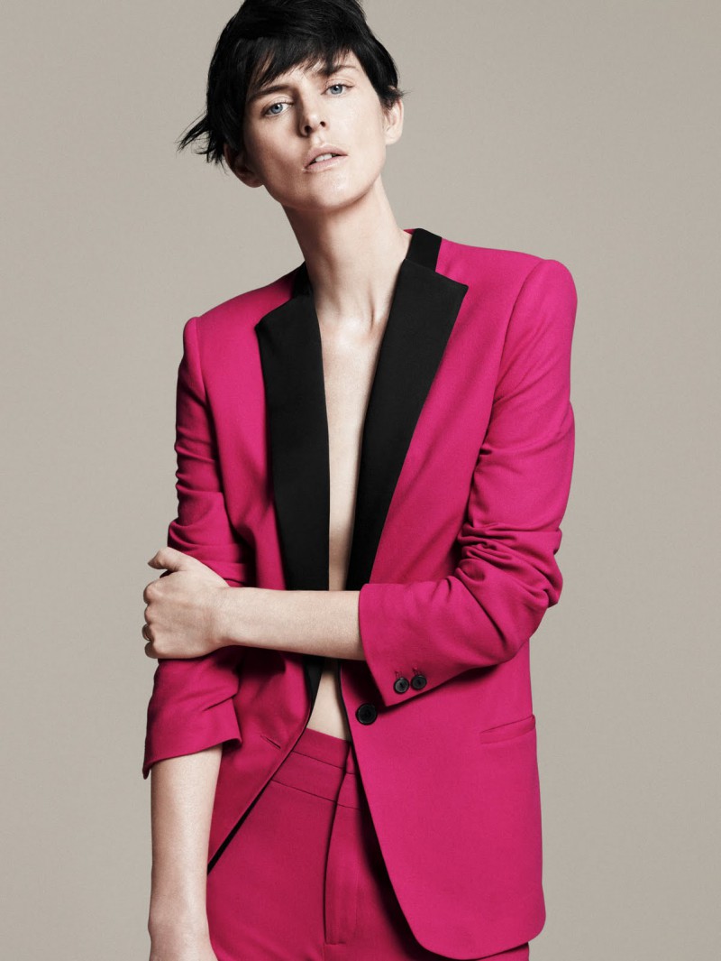 Stella Tennant featured in  the Zara advertisement for Spring/Summer 2011