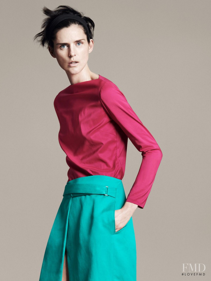 Stella Tennant featured in  the Zara advertisement for Spring/Summer 2011