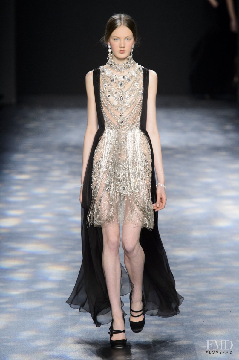 Noa Vermeer featured in  the Marchesa fashion show for Autumn/Winter 2016