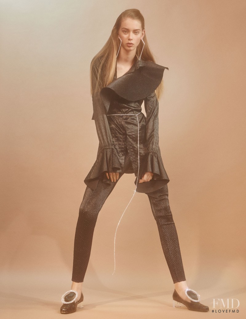 Lauren de Graaf featured in  the area fashion show for Pre-Fall 2016