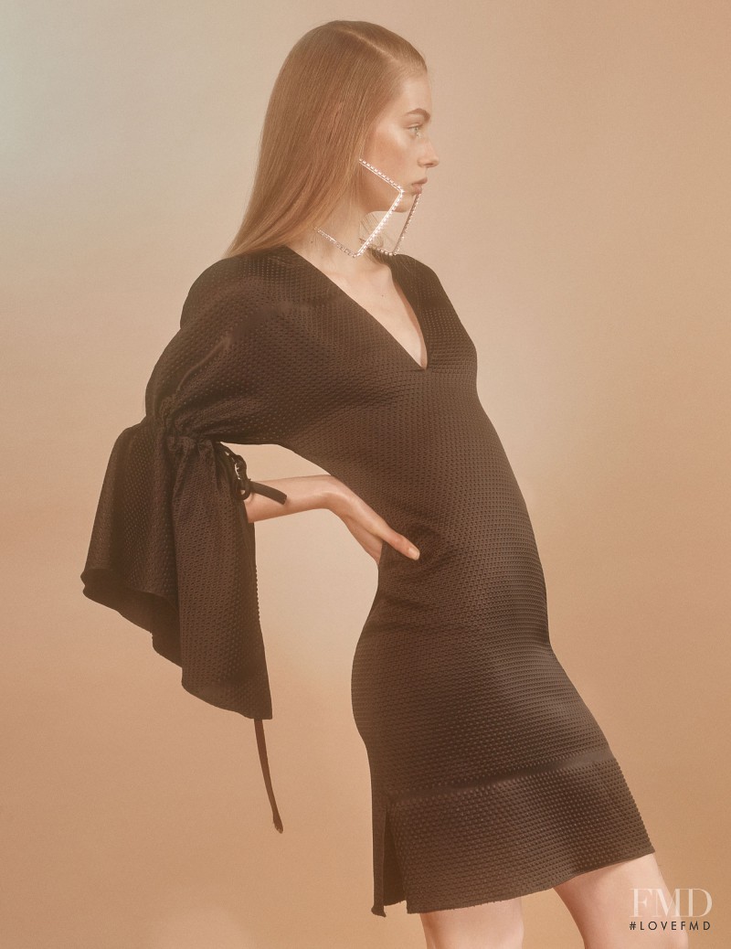 Lauren de Graaf featured in  the area fashion show for Pre-Fall 2016