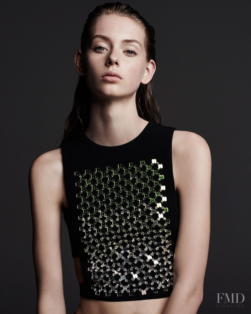 Lauren de Graaf featured in  the David Koma fashion show for Resort 2016