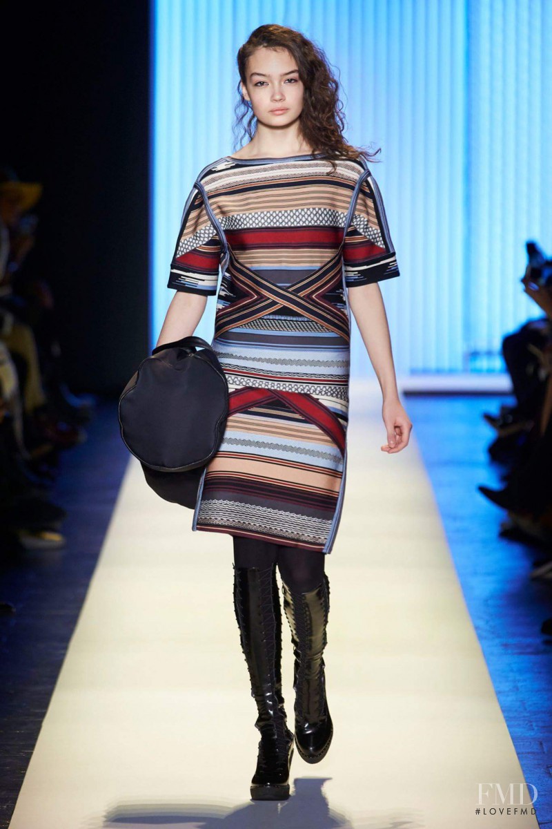 Sasha Kichigina featured in  the Herve Leger fashion show for Autumn/Winter 2016