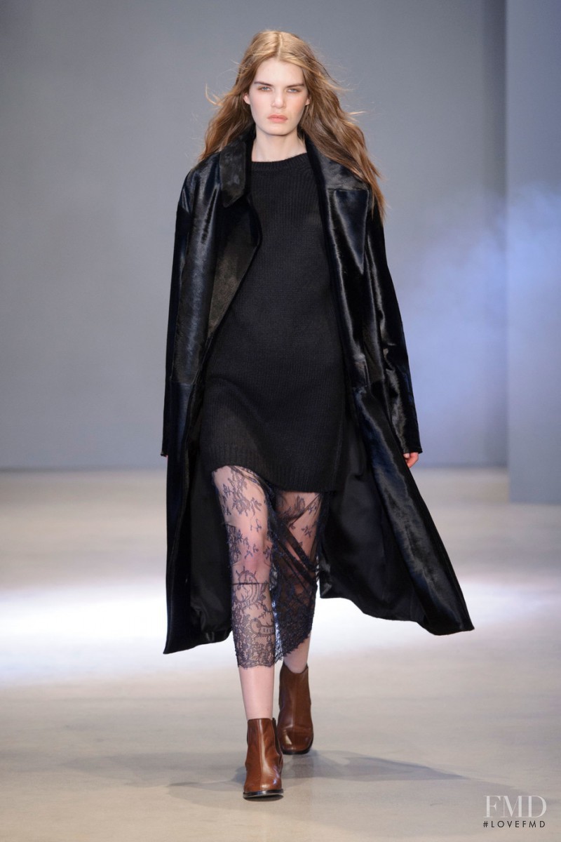 Sophie Rask featured in  the Tibi fashion show for Autumn/Winter 2016