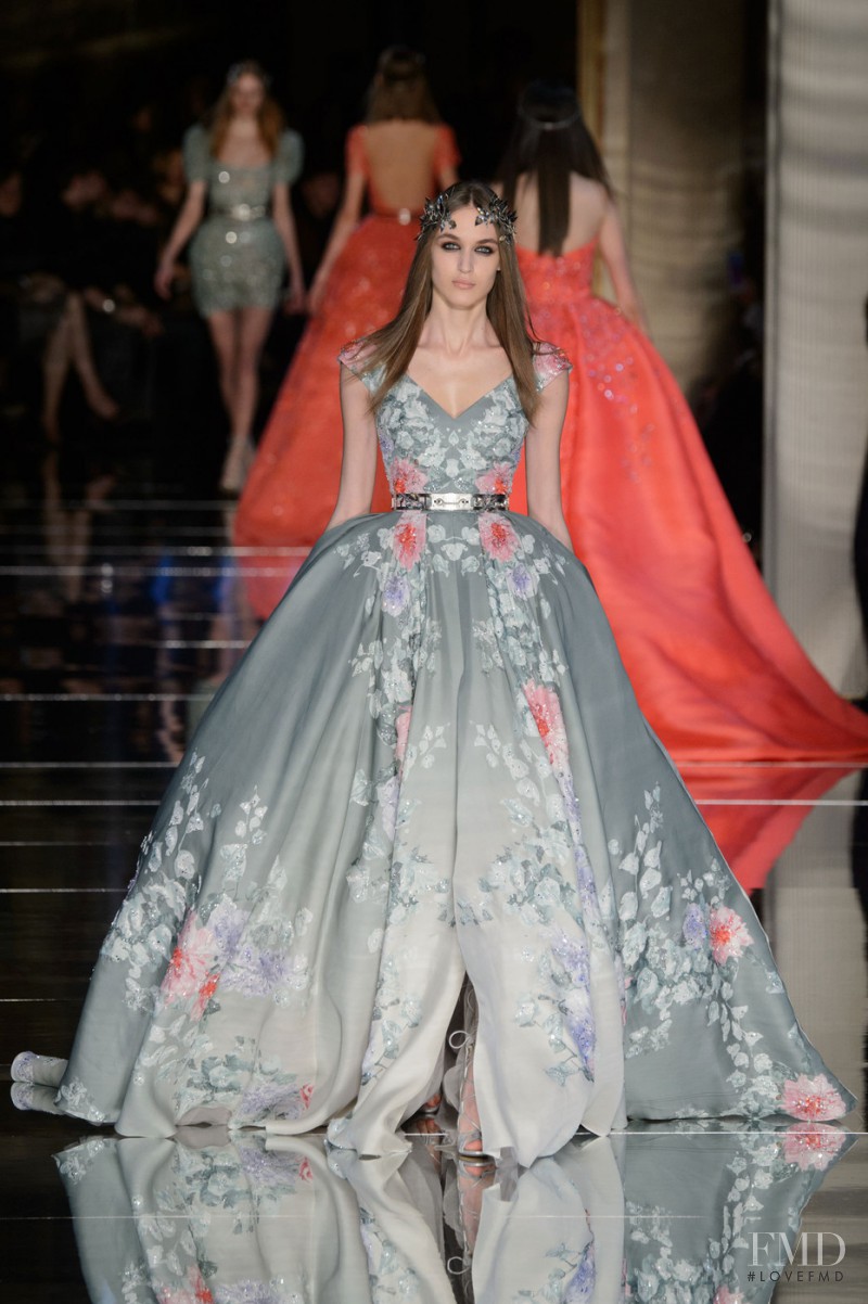 Stasha Yatchuk featured in  the Zuhair Murad fashion show for Spring/Summer 2016