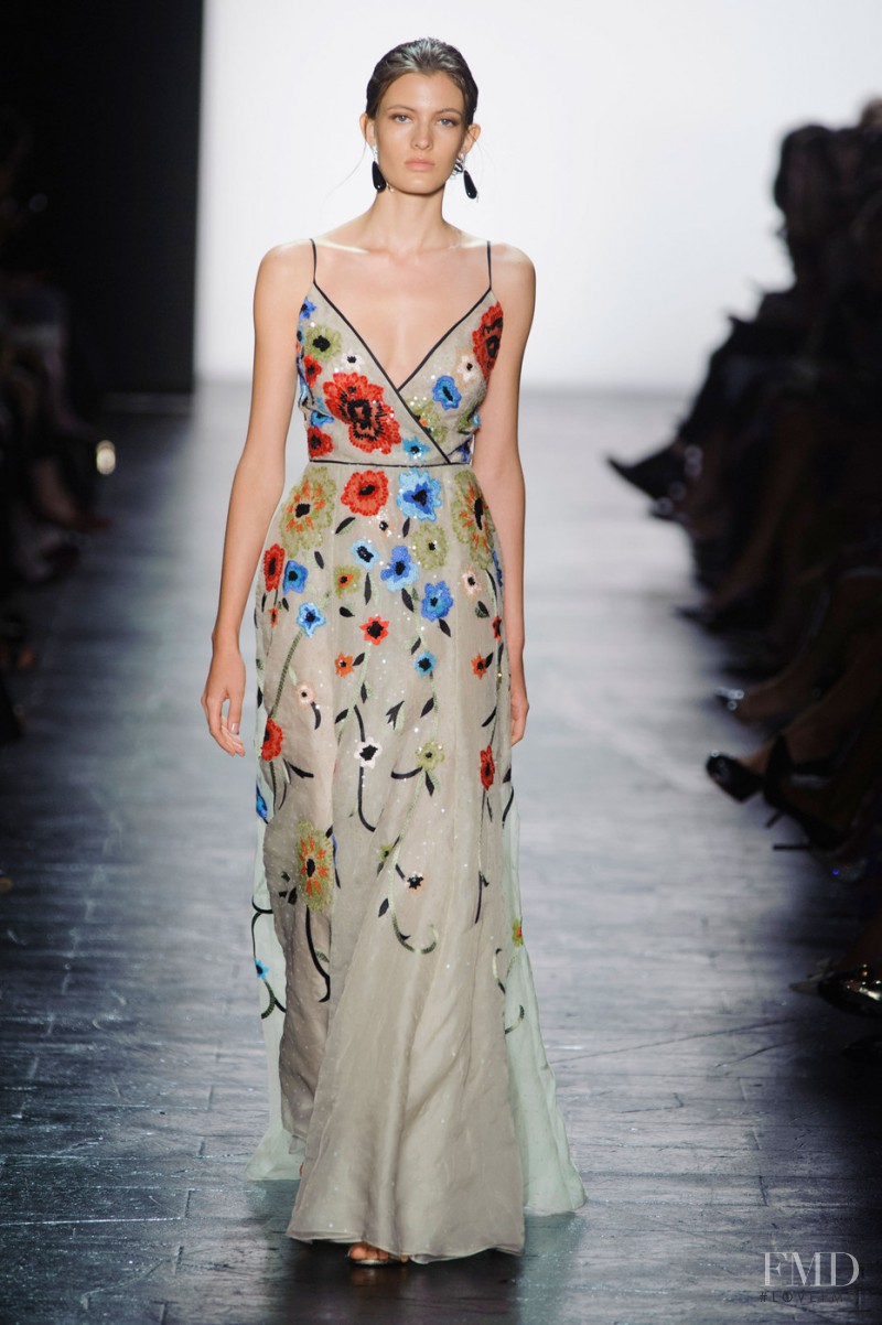 Louise Lefebure featured in  the Dennis Basso fashion show for Spring/Summer 2016