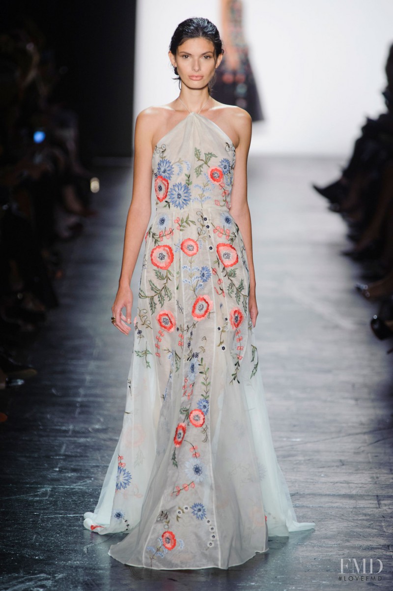 Giulia Manini featured in  the Dennis Basso fashion show for Spring/Summer 2016