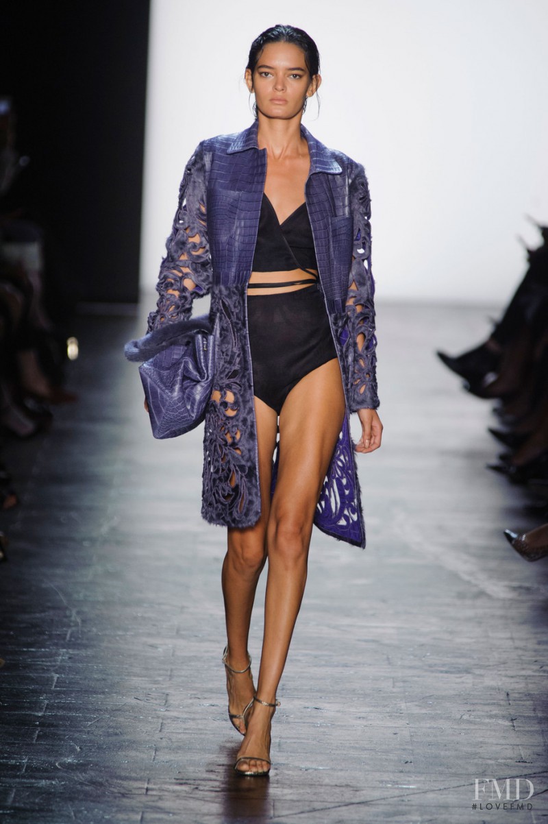Wanessa Milhomem featured in  the Dennis Basso fashion show for Spring/Summer 2016