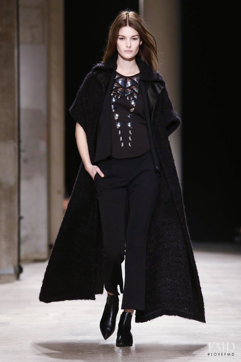 Ophélie Guillermand featured in  the Barbara Bui fashion show for Autumn/Winter 2015