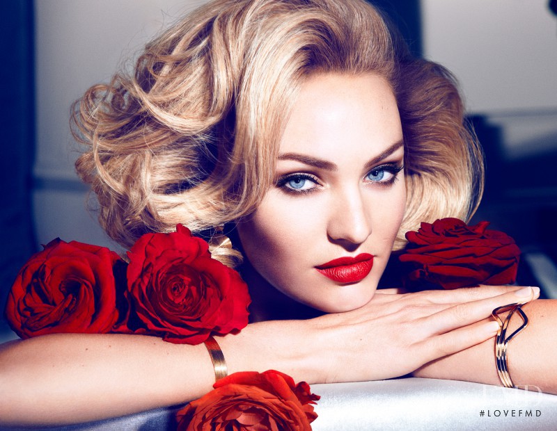 Candice Swanepoel featured in  the Max Factor advertisement for Spring/Summer 2016