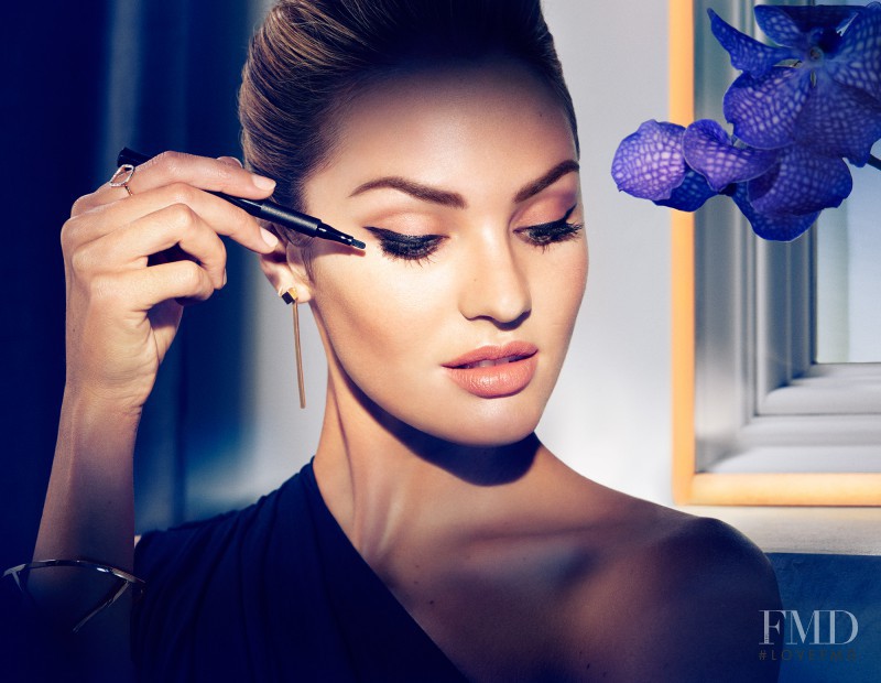 Candice Swanepoel featured in  the Max Factor advertisement for Spring/Summer 2016