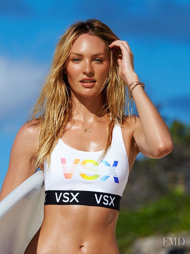 Candice Swanepoel featured in  the Victoria\'s Secret VSX catalogue for Spring/Summer 2016