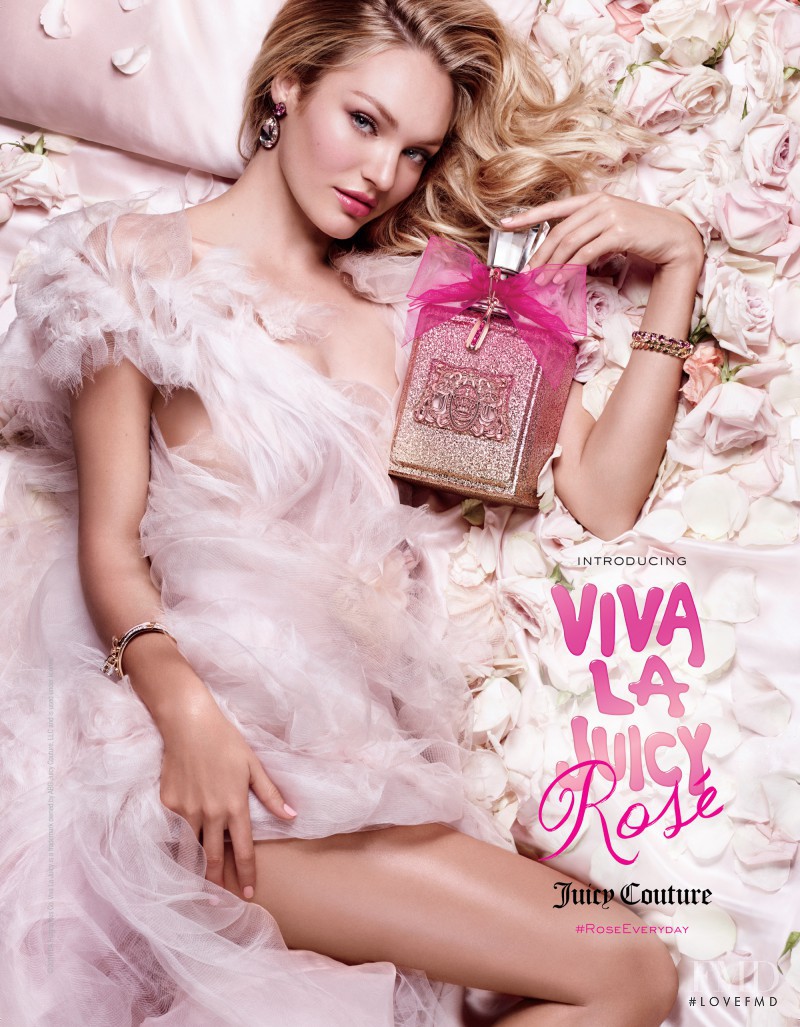 Candice Swanepoel featured in  the Juicy Couture Viva La Juicy Rose advertisement for Spring/Summer 2016