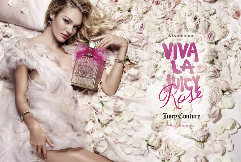 Candice Swanepoel featured in  the Juicy Couture Viva La Juicy Rose advertisement for Spring/Summer 2016