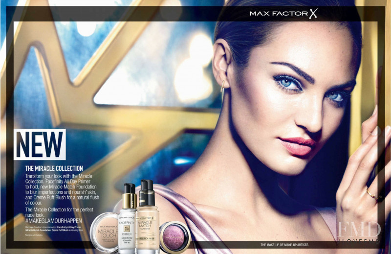 Candice Swanepoel featured in  the Max Factor advertisement for Autumn/Winter 2015