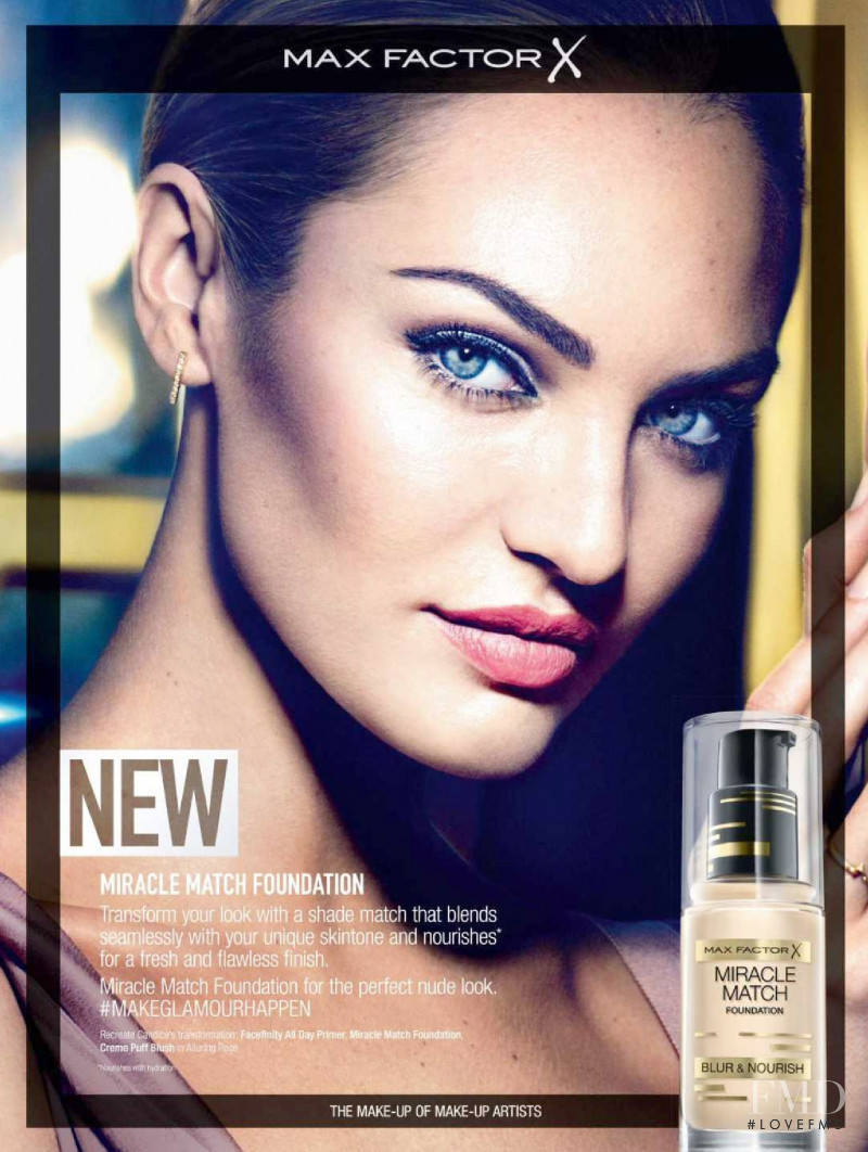 Candice Swanepoel featured in  the Max Factor advertisement for Autumn/Winter 2015