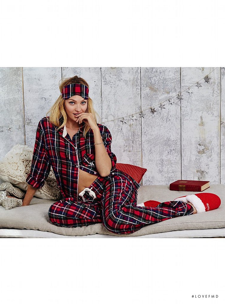 Candice Swanepoel featured in  the Victoria\'s Secret Sleepwear catalogue for Autumn/Winter 2015