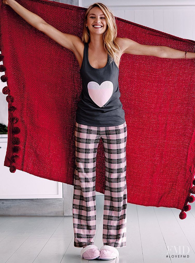 Candice Swanepoel featured in  the Victoria\'s Secret Sleepwear catalogue for Autumn/Winter 2015
