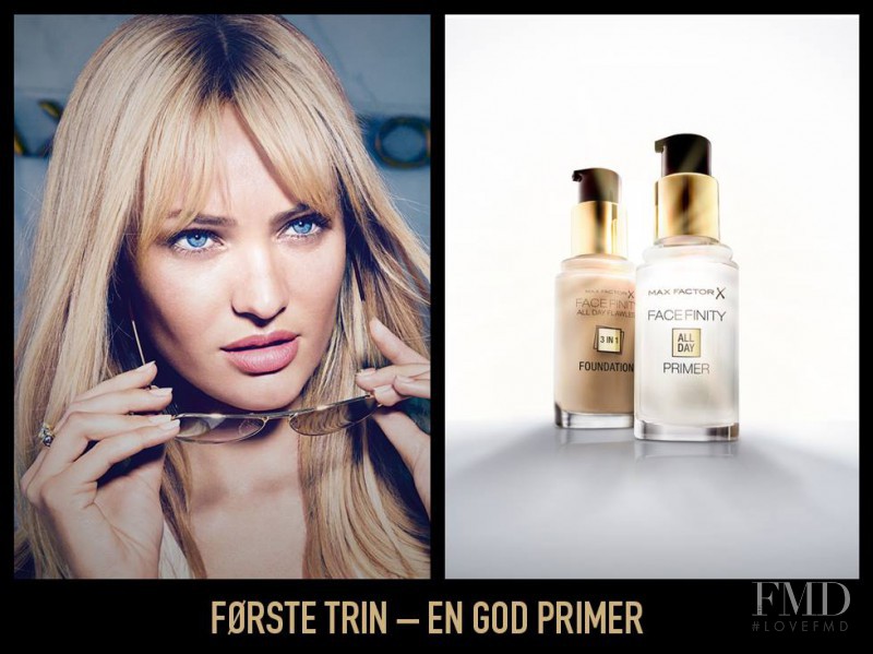 Candice Swanepoel featured in  the Max Factor advertisement for Spring/Summer 2015