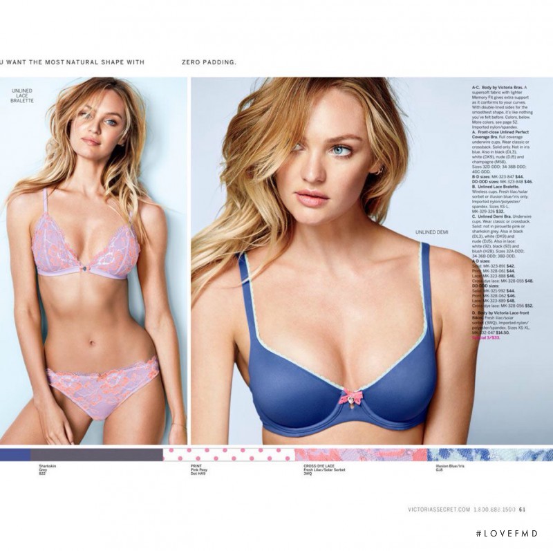 Candice Swanepoel featured in  the Victoria\'s Secret VS Spring Fashion 2015 V3 catalogue for Spring/Summer 2015