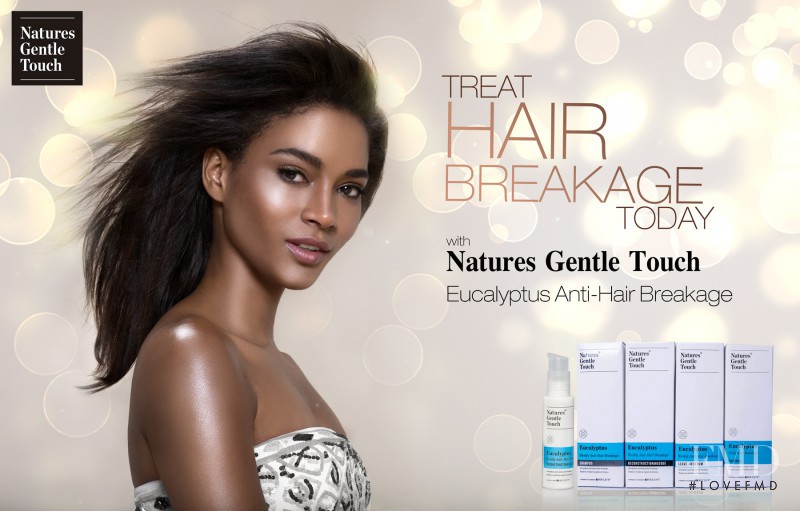 Leila Lopes featured in  the Natures Gentle Touch advertisement for Spring/Summer 2016