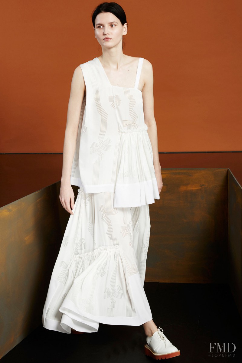 Katlin Aas featured in  the Stella McCartney fashion show for Pre-Fall 2015