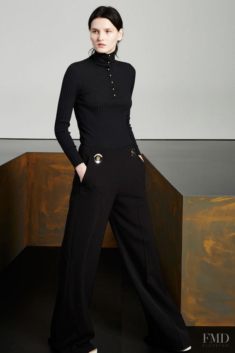 Katlin Aas featured in  the Stella McCartney fashion show for Pre-Fall 2015