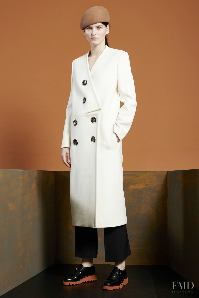 Katlin Aas featured in  the Stella McCartney fashion show for Pre-Fall 2015