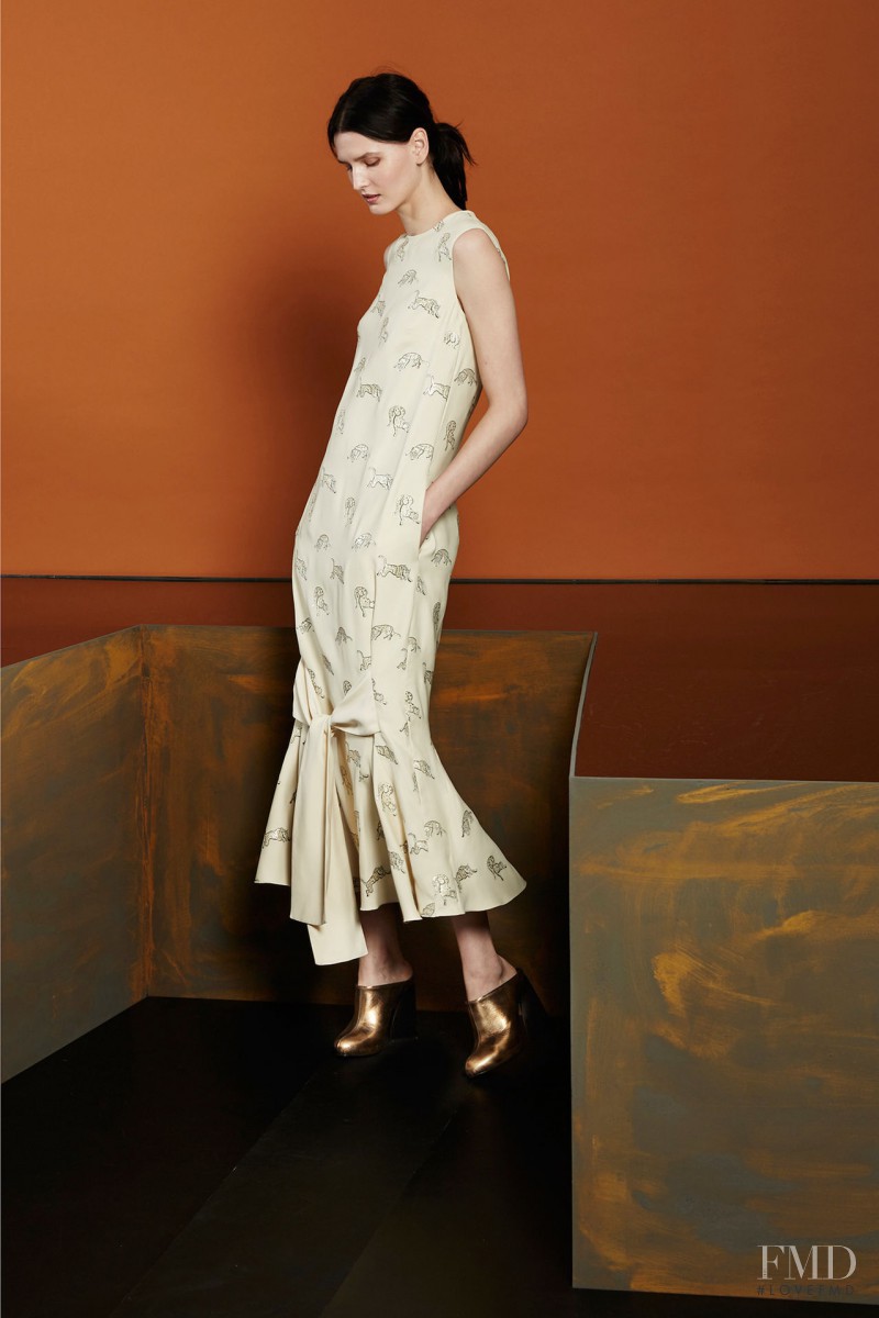 Katlin Aas featured in  the Stella McCartney fashion show for Pre-Fall 2015