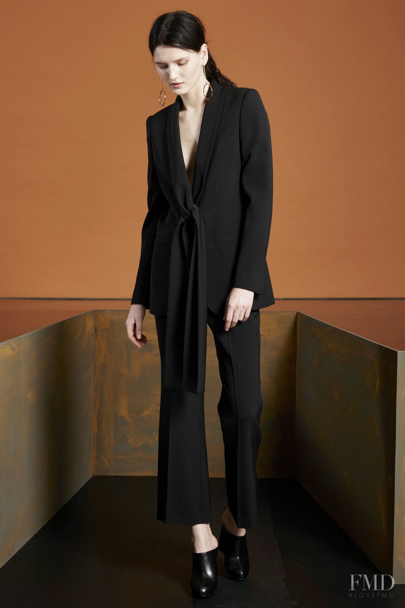 Katlin Aas featured in  the Stella McCartney fashion show for Pre-Fall 2015