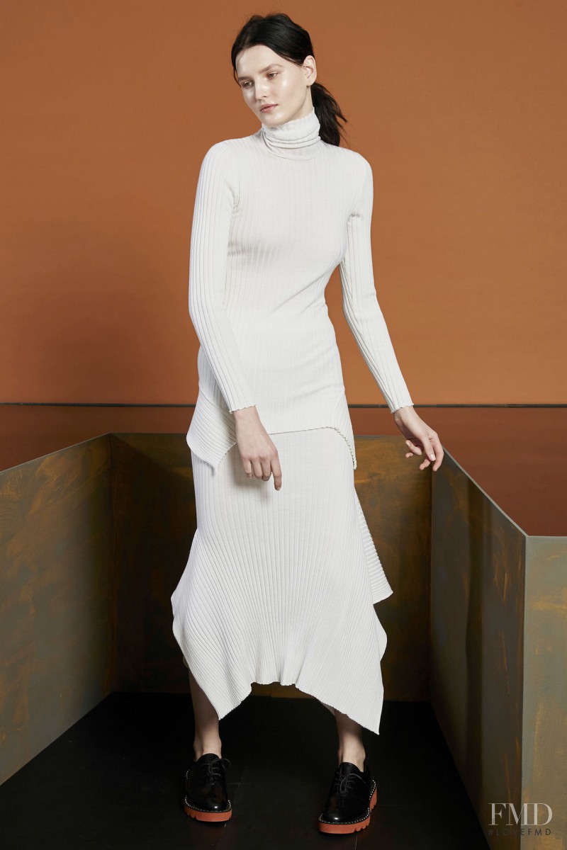 Katlin Aas featured in  the Stella McCartney fashion show for Pre-Fall 2015