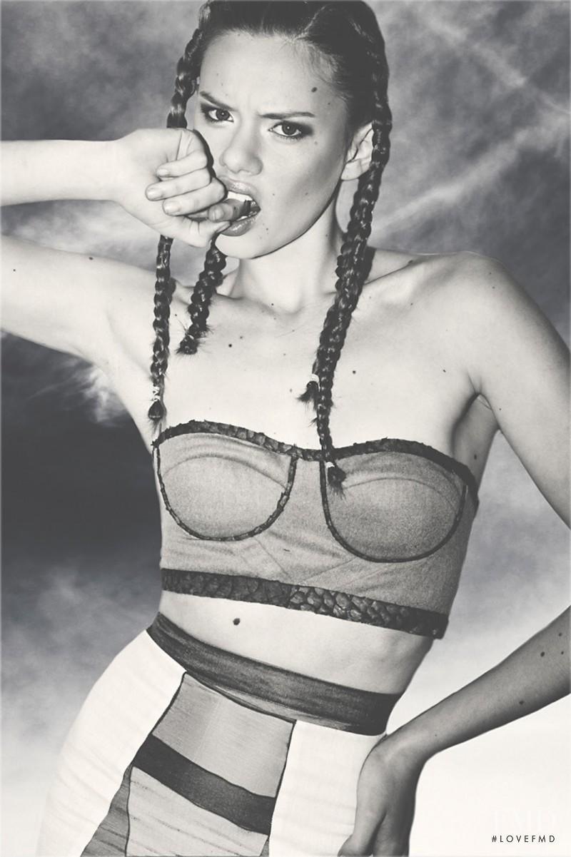 Lien Vieira featured in  the Zakary Le Stele advertisement for Spring/Summer 2013