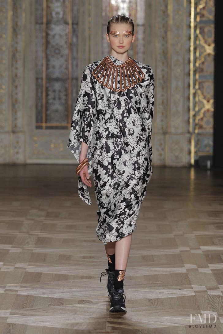 Daniela Hanganu featured in  the Susana Bettencourt fashion show for Autumn/Winter 2015